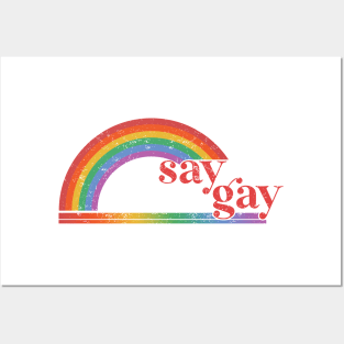 Florida Say Gay I Will Say Gay LGBTQ Gay Rights Shirt Posters and Art